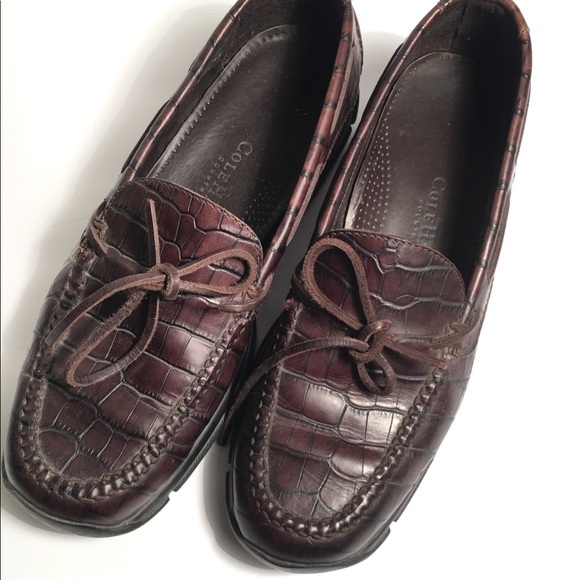 cole haan alligator loafers